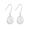 Round Tiki Pendant Earrings