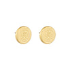 Round Tiki Stud Earrings