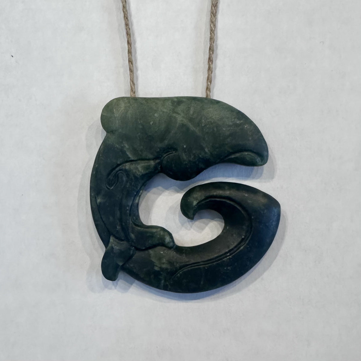 Pounamu Maui Dolphin (pōpoto) Necklace