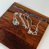 S/S & Paua Spirula Shell  Necklace