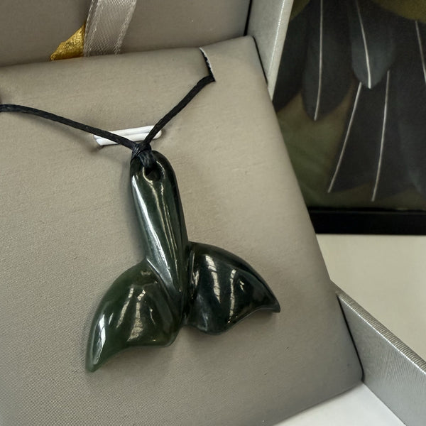 Nephrite Greenstone Whale Tail