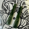 X-long Toki Earrings with Koru inlay