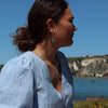 Maunga-nui Breastplate Silver Earrings