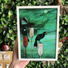'Nightwatchers' (detail) by Kathryn Furniss Box Framed Card