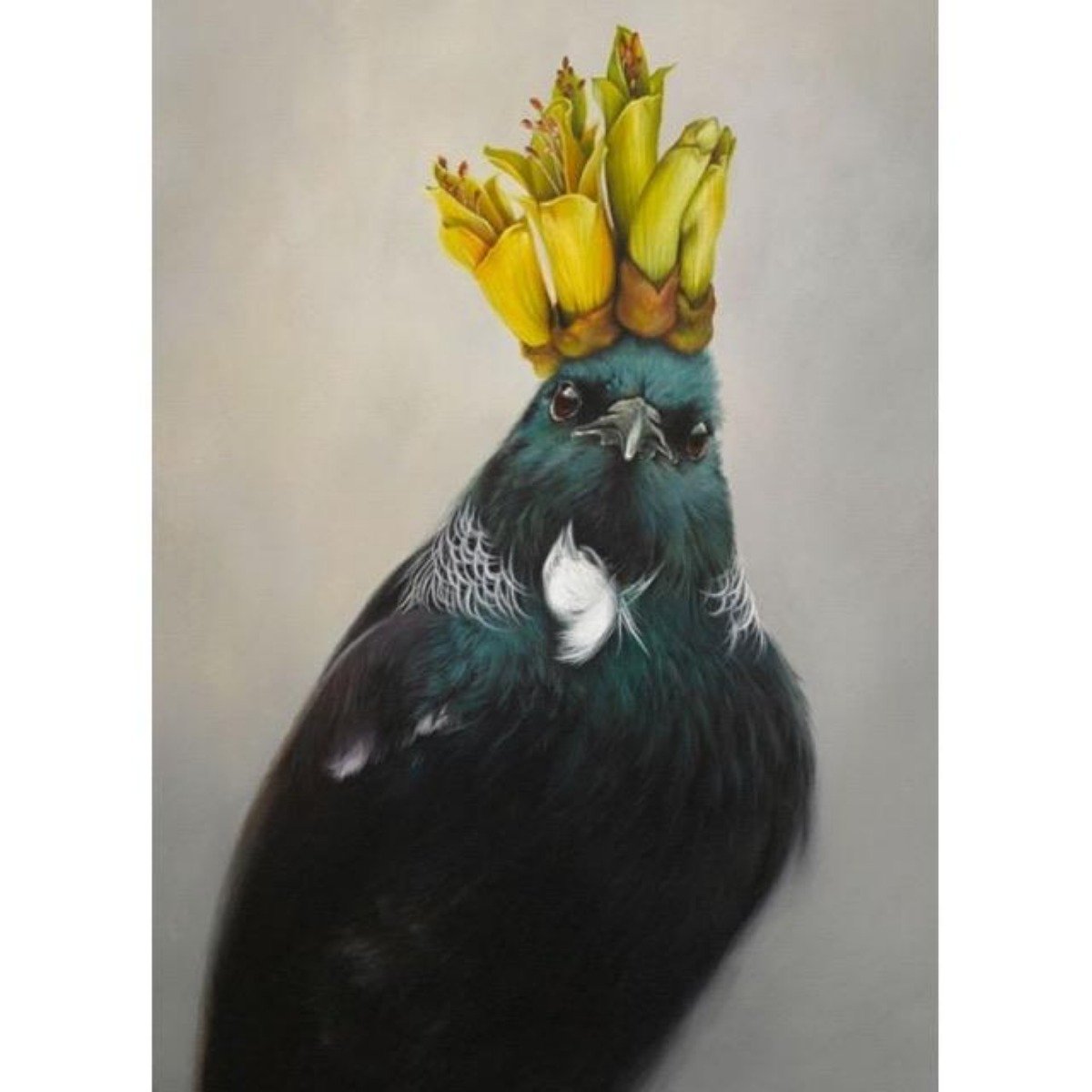 "She of the Kowhai" "He of The Kowhai" by Jane Crisp Box Framed Card