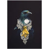 jade kiwi kaikoura gifts canvas art she of the kowhai tree